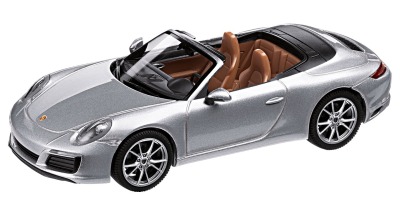 Модель автомобиля Porsche 911 Carrera S Cabriolet, GT Silver Metallic