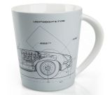Набор из двух кофейных чашек Jaguar Heritage E-Type Mug, Set of two, артикул JDMG714NVA