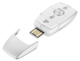 Флешка Mercedes-Benz USB Stick, Key Style, White/Silver, 8GB, артикул B66953230