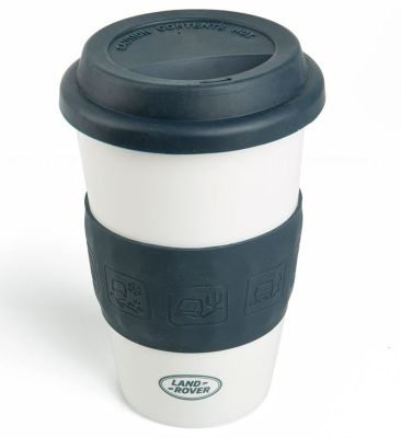 Керамическая термокружка Land Rover Travel Ceramic Mug, Navy/White