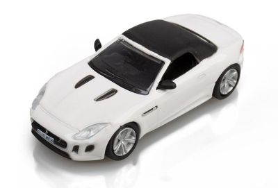 Модель автомобиля Jaguar F-Type Convertiblle, Scale Model 1:76, White