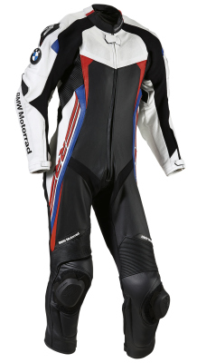 Мужской гоночный мотокостюм BMW Motorrad Mens DoubleR Suit, Black / White