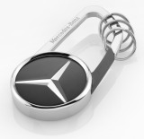 Брелок Mercedes-Benz Key Ring Cape Town, Black/Silver, артикул B66956711