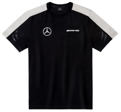 Мужская футболка Mercedes Men's T-shirt, AMG DTM, Black/White/Grey
