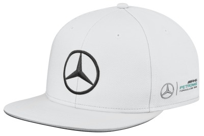 Бейсболка Mercedes F1 Cap Valtteri Bottas, Flat Brim, White, Edition 2017
