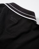 Мужская рубашка-поло Mercedes-Benz Men's Longsleeved Polo Shirt, Hugo Boss, Black/White, артикул B66958332