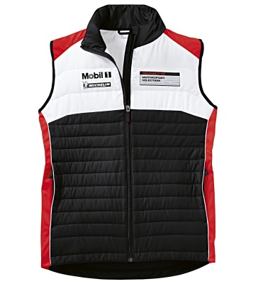 Жилет унисекс Porsche Unisex Vest - Motorsport, Black / White / Red