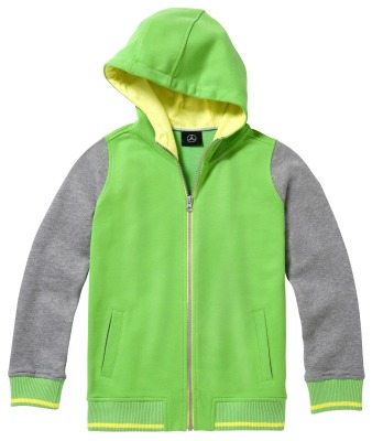 Детская толстовка Mercedes Children's Sweat Jacket, Green/Grey