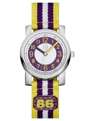 Детские наручные часы Mercedes-Benz Boys' Watch, Purple/Yellow