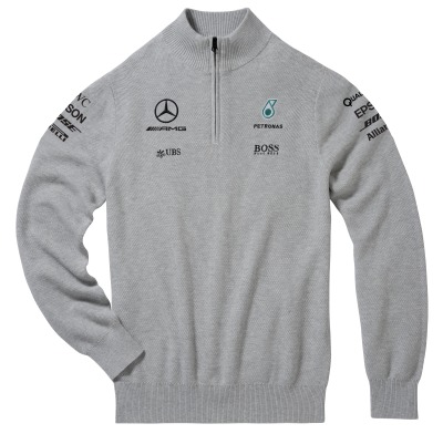 Мужской пуловер Mercedes F1 Men's Pullover, Team 2017, Grey