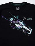 Мужская футболка Mercedes Men's T-shirt, AMG Petronas Graphic, Black, артикул B67997075