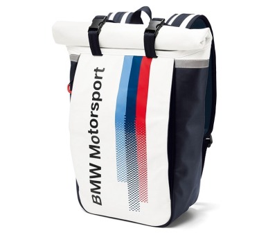 Рюкзак BMW Motorsport Rucksack, White/Team Blue