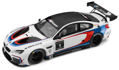 Модель BMW M6 GT3 (F13), White, Scale 1:18