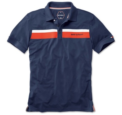Мужская рубашка-поло BMW Golfsport Fashion Polo Shirt, Men, Navy Blue