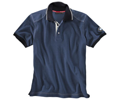 Мужская рубашка-поло BMW Motorrad Logo Polo Shirt, Men, Blue