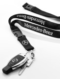 Шнурок с карабином для ключей Mercedes-Benz Classic Star Lanyard, Black, артикул B66958365