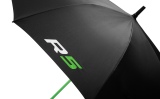 Зонт-трость Skoda Motorsport Umbrella Black/Green, артикул 000087602L