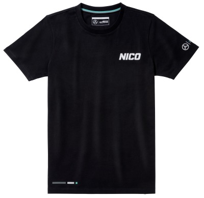 Мужская футболка Mercedes-AMG F1 Men's T-shirt, Nico No. 6, Black