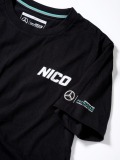 Мужская футболка Mercedes-AMG F1 Men's T-shirt, Nico No. 6, Black, артикул B67995396