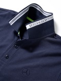 Мужская рубашка поло Mercedes-Benz Men's Polo Shirt, Boss Green, Navy, артикул B66958384