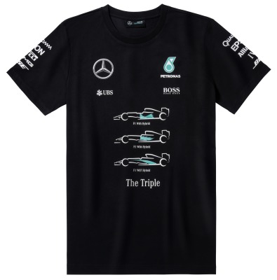 Мужская футболка Mercedes-AMG Petronas F1 Championship T-shirt, Black