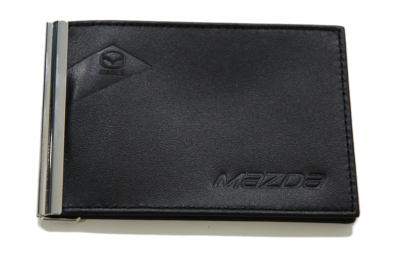 Зажим для банкнот из гладкой кожи Mazda Smoot Leather Money Clip, Black