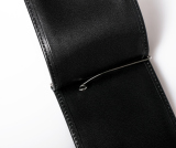Зажим для банкнот из гладкой кожи Mazda Smoot Leather Money Clip, Black, артикул 830077549