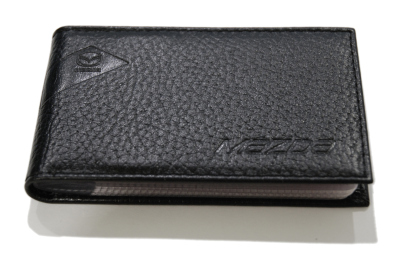 Футляр для визитных карт из рельефной кожи Mazda Relief Leather Business Card Case, Black