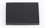 Футляр для визитных карт из гладкой кожи Mazda Smoot Leather Business Card Case, Black, артикул 830077547