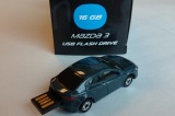 Флешка в форме Mazda 3 USB Flash Drive, 16Gb, Grey-Blue, артикул 830077727