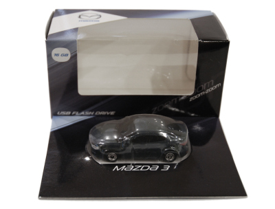 Флешка в форме Mazda 3 USB Flash Drive, 16Gb, Grey-Blue