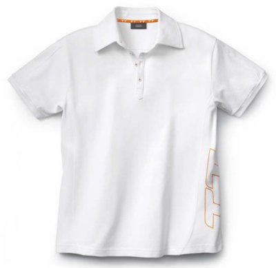 Женская рубашка поло Audi TT Poloshirt, Ladies, White/Orange