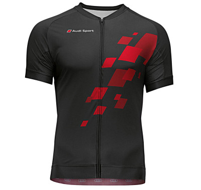 Мужская велофутболка Audi Sport Cycle-Shirt, Black/Red