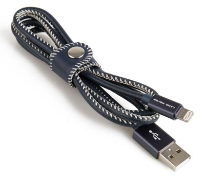 Кабель для iPhone Land Rover Leather Wrapped iPhone Cable, Black