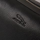 Кожаный несессер Jaguar Leather Wash Bag - Black, артикул JBLG344BKA