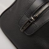 Кожаный несессер Jaguar Leather Wash Bag - Black, артикул JBLG344BKA