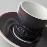 Набор из четырех чашек для эспрессо с блюдцами Jaguar Heritage E-Type Espresso, Set of 4, артикул JDGF712WTA