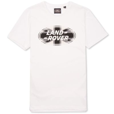 Мужская футболка Land Rover Men's Union Flag Graphic T-shirt, White