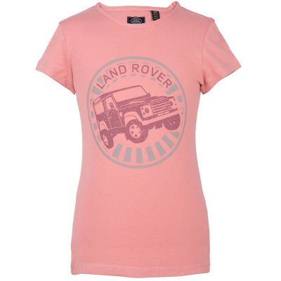 Футболка для девочек Land Rover Girls Off-road Graphic T-shirt, Pink