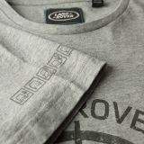 Мужская футболка Land Rover Men's Terrain Graphic T-shirt, Grey Marl, артикул LBTM093GMB
