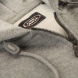 Мужская толстовка с капюшоном Land Rover Men's Full Zip Hoodie, Grey Marl 2016, артикул LAEM013GMB