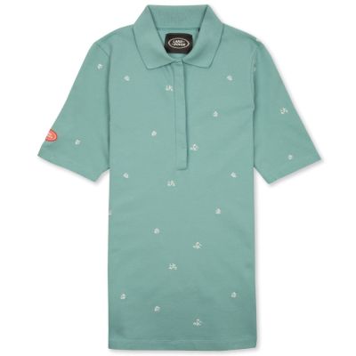 Женская рубашка-поло Land Rover Women's Embroidered Polo Shirt, Teal