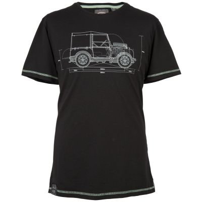 Мужская футболка Land Rover Men's Hue Graphic T-Shirt, Black