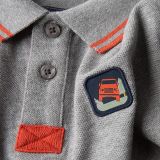 Рубашка-поло для мальчиков Land Rover Boys Polo Shirt, Grey Marl, артикул LDPC565GMP