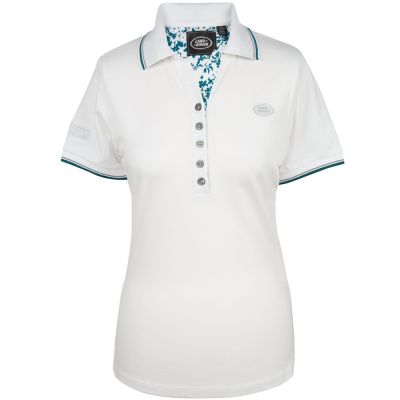 Женская рубашка-поло Land Rover Women's Oval Badge Polo Shirt, White