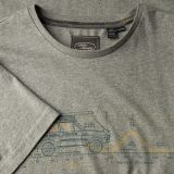 Мужская футболка Land Rover Men's Heritage Graphic Tee, Grey Marl, артикул LDTM588GMB