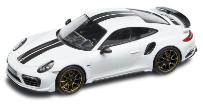 Модель автомобиля Porsche 911 Turbo S Exclusive Series – Limited Edition, Scale 1:43, Carrara White Metallic