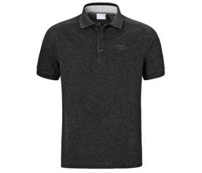 Мужская рубашка-поло Audi Poloshirt, Men, Classic Logo, Dark Grey