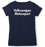 Женская футболка Volkswagen Motorsport T-Shirt, Ladies, Dark Blue, артикул 5GV084210530