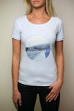 Женская футболка Volkswagen T-Shirt, Ladies, Think Blue, Light Blue, артикул 5G4084210287